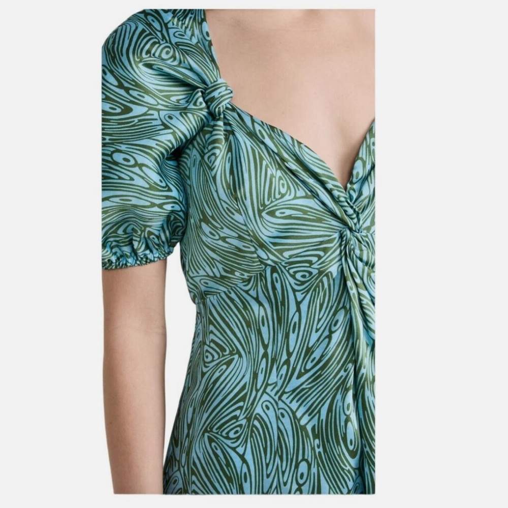 Cinq a Sept Marice dress, sweetheart neck, puff sleeves, size 8
